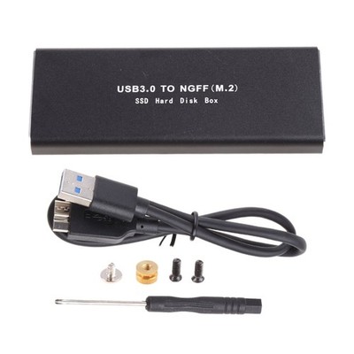 for M.2 NGFF to USB 3.1 SSD Enclosure Aluminum USB 3.1 Gen 1 Type C to B for Key