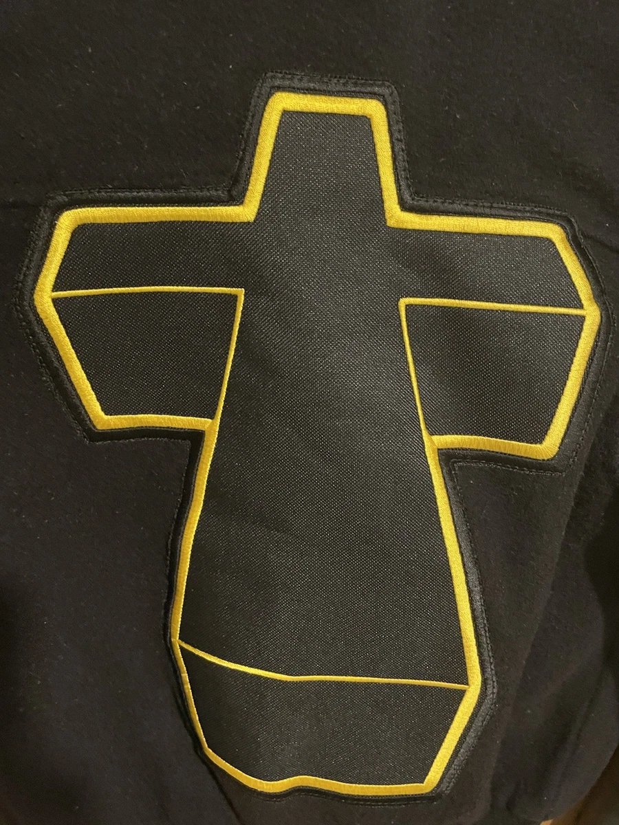 Chaqueta Universitaria Justice X Schott NYC Cross Cuero Lana XS Rara $595