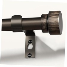 Barras de cortina modernas de color marr n 16"-60" 1 Pack Marr n antiguo