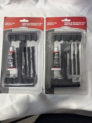 RoadPro RPO19 Tire Repair Kit Tubeless Lot Of 2 In Sealed Packs