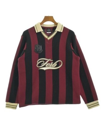 F.C.R.B Sweaters RedxBlack(Stripe Pattern) M 2200655575023