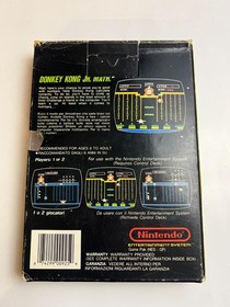 Donkey Kong JR. Math - PAL  A Mattel GBR AUS ITA - Nintendo NES