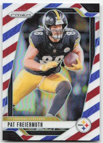 2024 Panini Prizm #244 Pat Freiermuth Red White and Blue