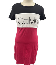 Calvin Klein Women's Short Sleeve Dress Medium Knee Length NWT