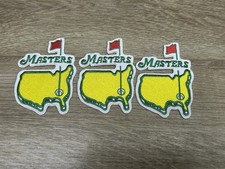 Masters Tournament Golf Embroidered Patch Lot Of 3