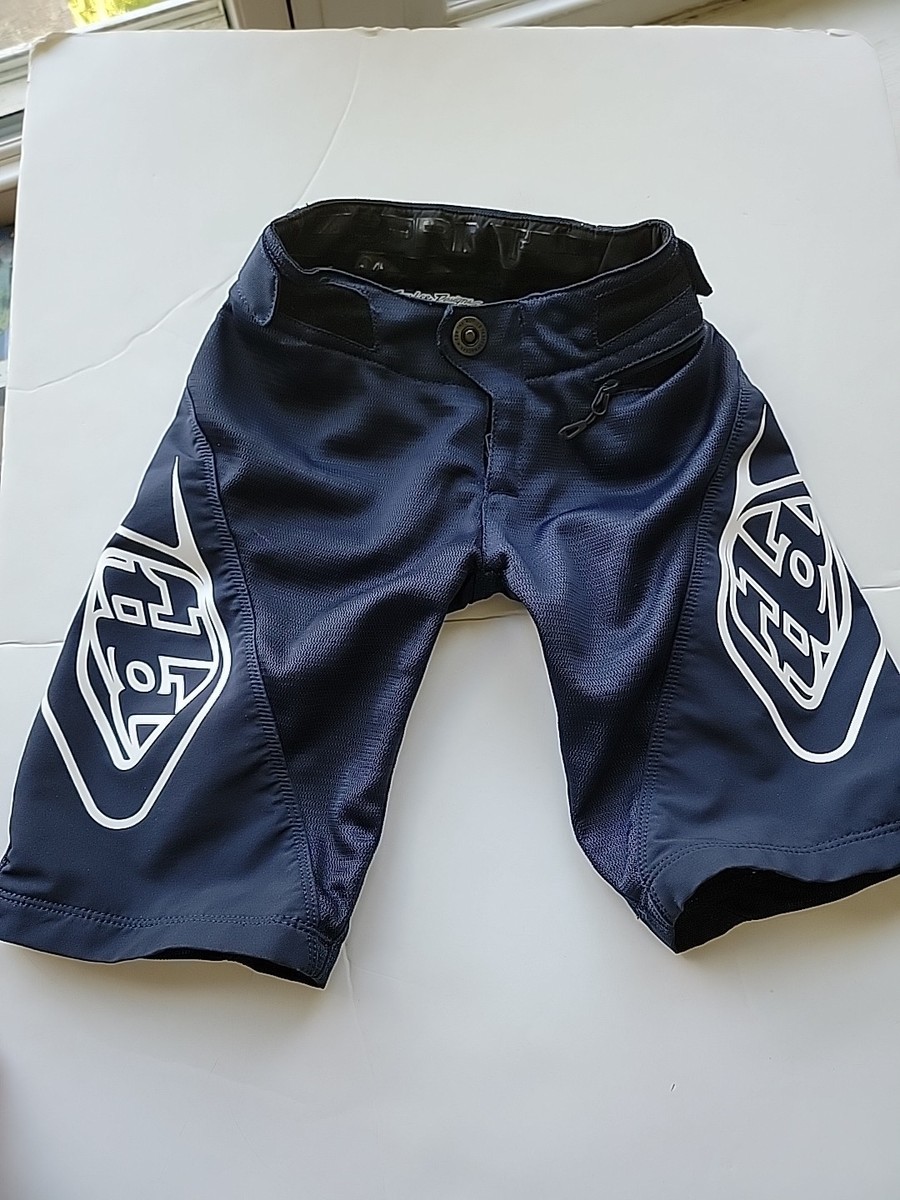 Troy Lee Designs Youth Sprint Short Little Kids Size Y18 Navy Blue Excellent