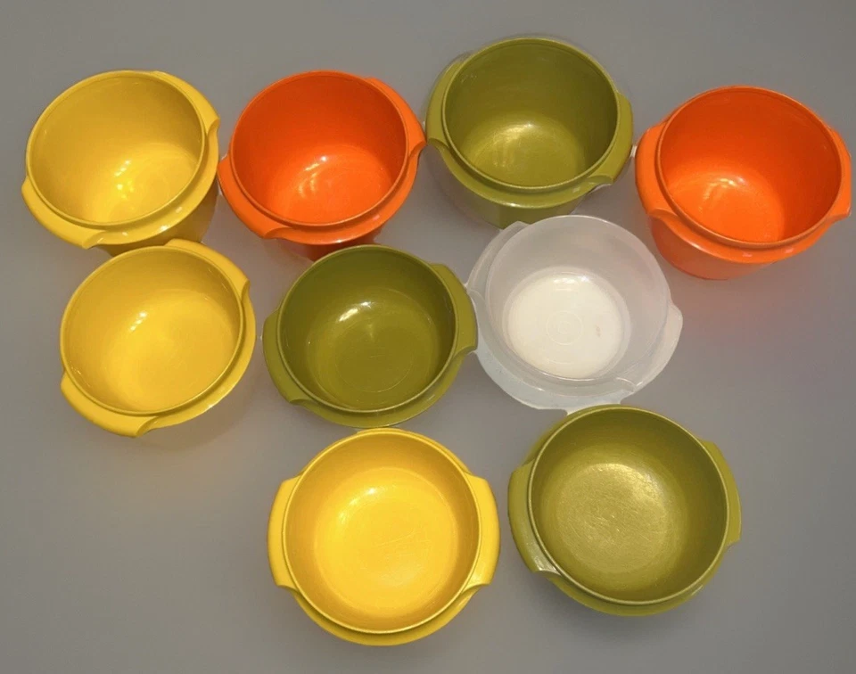 Cuencos servalier Tupperware vintage 886 y 1323 y tapas de varios colores 25 piezas Foto 4 de 4