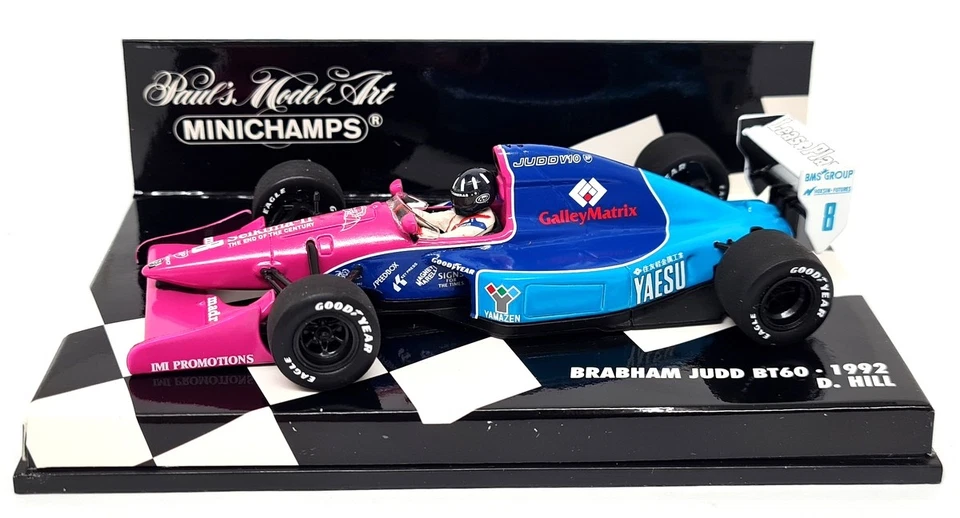 Minichamps 1/43 - Brabham Judd BT60 1992 Damon Hill F1 Diecast Scale Model Car - Image 4 of 4