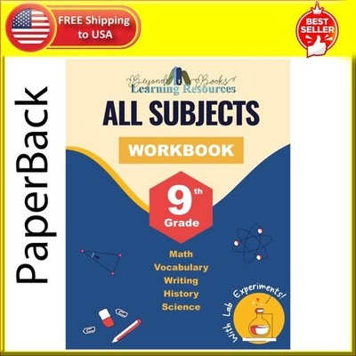 9Th Grade All Subjects Workbook: High School Curriculum Workbo (Paperback) - NEW
