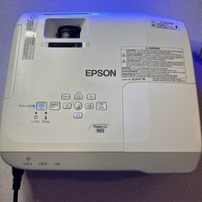 Epson PowerLite 965 XGA 3LCD Projector - White 944 Lamp Hours 
