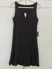 Express Sweetheart Neck Mini Dress Black Size Large NWT