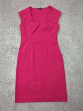 Banana Republic Sheath Dress Womens 2 Pink Cap Sleeve Mini Business Office