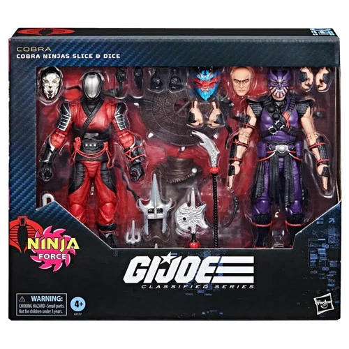 2025 SAN DIEGO COMIC CON HASBRO EXCLUSIVE GIJOE COBRA SLICE AND DICE NEW IN BOX