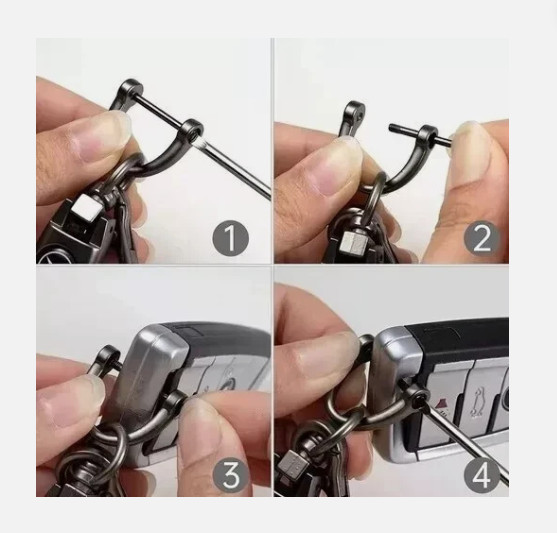 Jeep Genuine Leather Keychain Wrangler Grand Cherokee US Seller Free Shipping