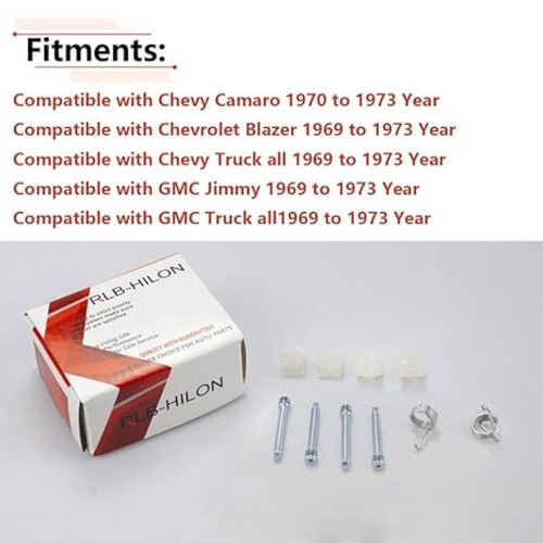 Headlight Adjuster Kit Screws Springs Compatible with Truck 1969 to 1973, for Bl - Picture 2 of 4