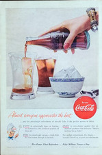 Coca-Cola Original 1955 Vintage Print Ad Wall Art