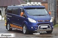 DachträGer Mit Leds FüR Ford Transit Tourneo Custom 2013-2018 Edelstahl Flach