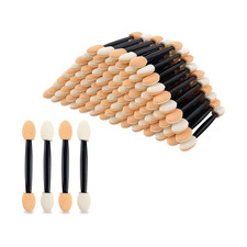 100pc Disposable Eyeshadow Applicator Sponge Sticks Dual Sided Makeup Tool Set