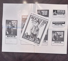 "Rocky III" (1982) MGM/UA Pressbook 20 Pages Uncut + Ad Slicks - Stallone Mr. T