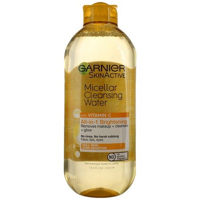 3 Pack Garnier Skin Active With Vitamin C All-In-One Brightening Micellar Cle...