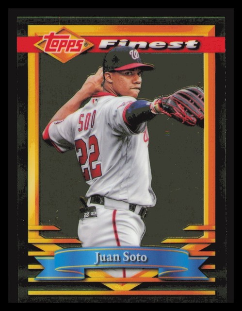Juan Soto 2021 Topps Finest Flashbacks #117 Washington Nationals QUANTITY