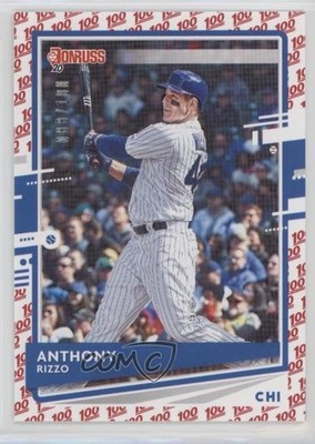 2020 Panini Donruss One Hundred 88/100 Anthony Rizzo (Base) #132 fm5