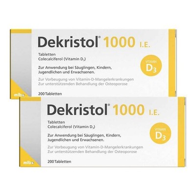 Dekristol 1.000 I.E. Tabletten · 2x200 St · PZN 08032733