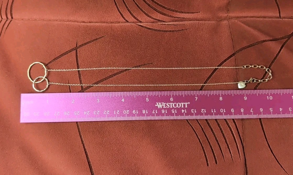 Beautiful Two-Tone Interlocking Circles Sterling … - image 8