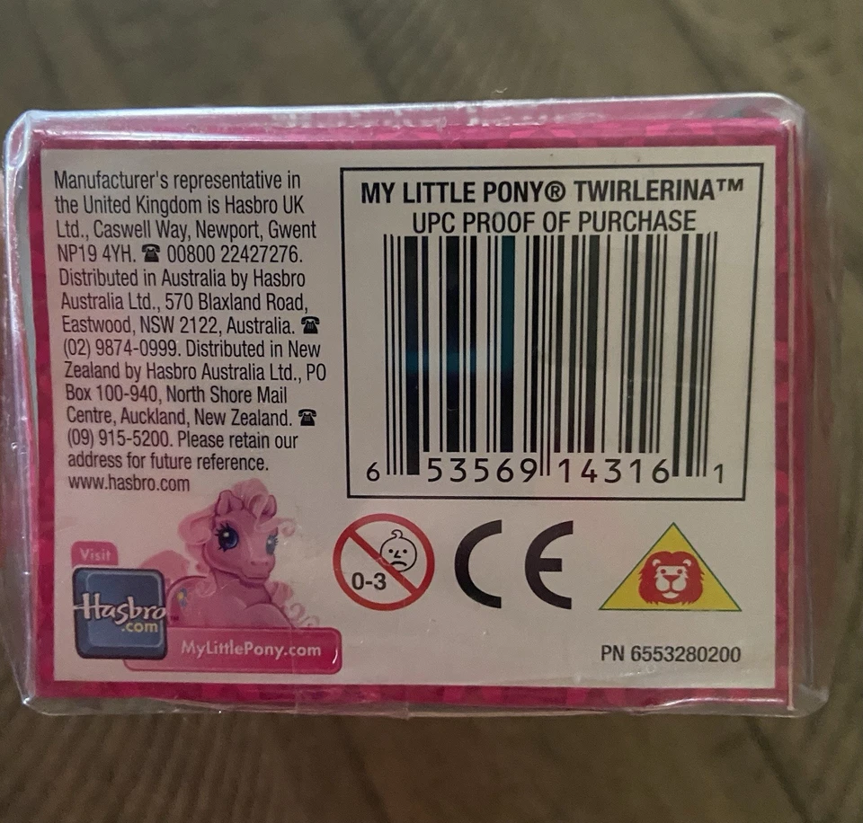 My Little Pony Crystal Princess Pegasus Pony Twirlerina 2005 Hasbro Novo Na Caixa - Imagem 3 de 3