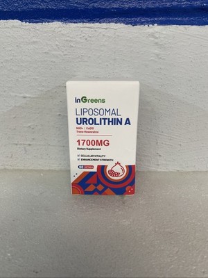 inGreens Liposomal Urolithin A CoQ10 Supplement Softgels 60 Count 05/2027 New