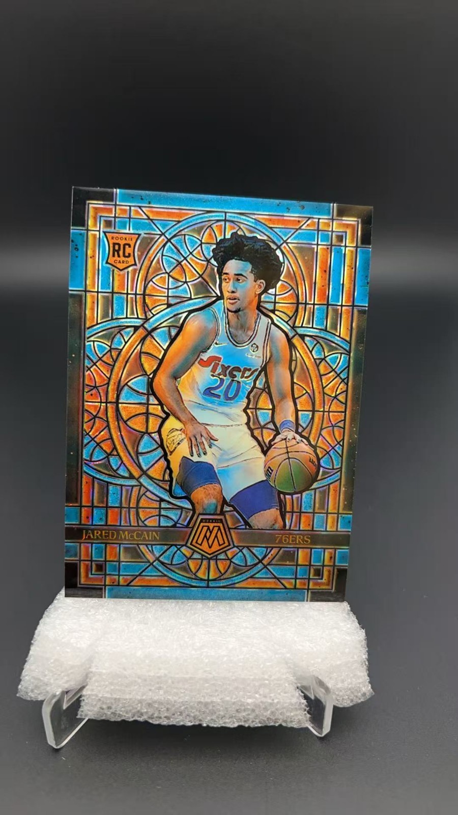 2024-25 Panini Mosaic Jared Mccain RC Stained Glass SSP Case Hit #17182 S