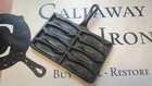 Rare Vintage Lodge Cast Iron  For Eddie Bauer Fish/ Salmon/ Trout Corn Stick Pan