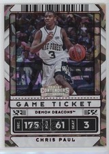 2020 Contenders Draft Picks Game Ticket Red Cracked Ice 4/23 Chris Paul #38 04lf