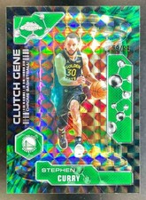 2025-26 Topps Chrome Stephen Curry Clutch Gene Geometric Green Refractor 59/99