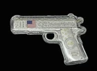 2024 2 oz 999 Fine Silver "The Don 45" Donald Trump 45 Pistol Shaped Silver Bar