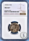 1935-D Buffalo Nickel PCGS MS 66+ - Bronze & Gold Frosty
