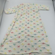 Vintage Baby Sleep Sack Outfit Rocking Horse - Thin- Baby Bag - Read