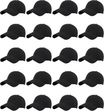 20 Pack Baseball Cap Blank Trucker Hats Bulk Wholesale Hats Adjustable Plain for