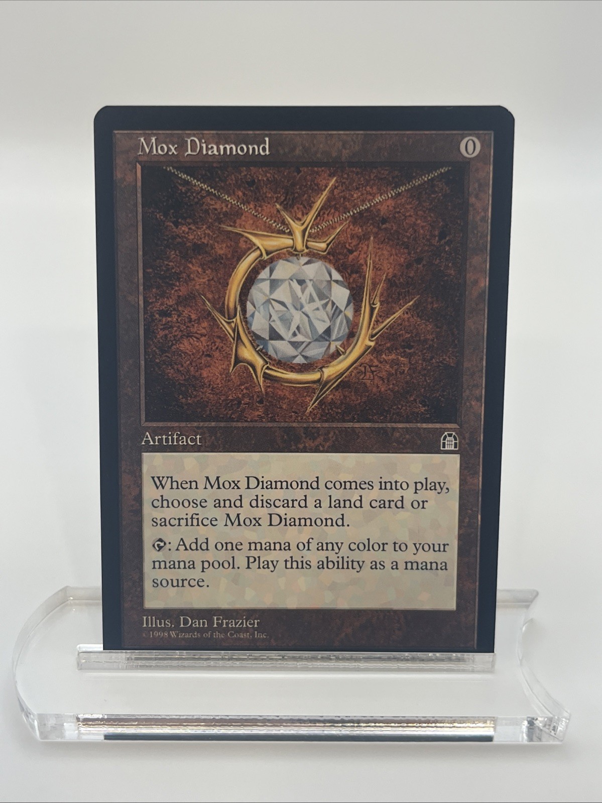 Mox Diamond Stronghold 1998 Near Mint Mtg Magic The Gathering Illus. Dan Frazier