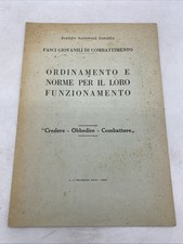 PARTITO NAZIONALE FASCISTA - FASCI GIOVANILI DI COMBATTIMENTO