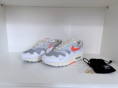 Nike Air Max 1 x Patta White Hyper Crimson Size EU 36.5 US 4.5 Neu