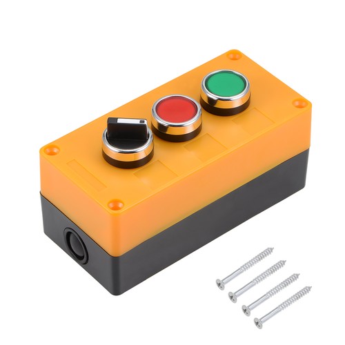 Push Button Switch Box Red Green Switches and 2 Postions Rotary ...