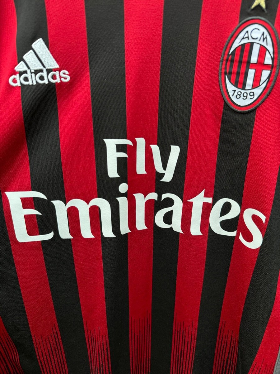 AC MILAN 2016/2017 HOME JERSEY FOOTBALL SOCCER SHIRT by ADIDAS