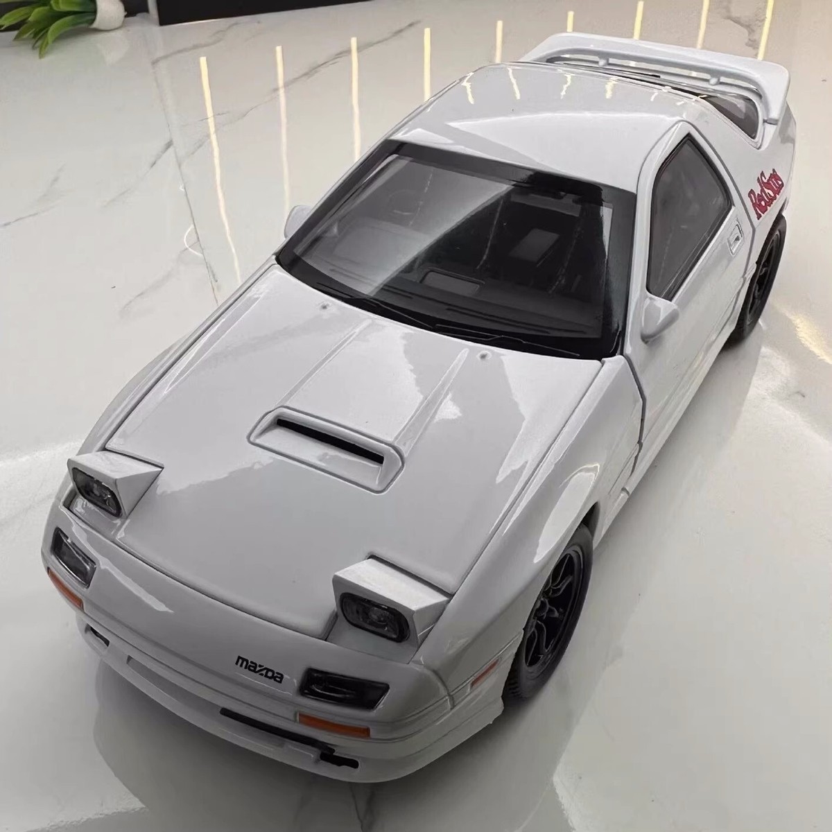 Mazda RX7-FC alloy vehicle model 1:24 white white | eBay