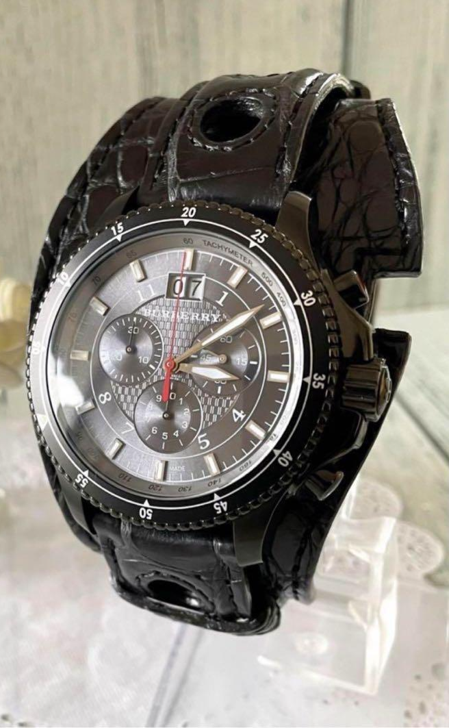 BURBERRY BU7608 Watch Chronograph Men's | eBay