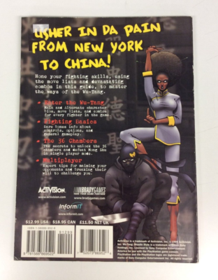Wu-Tang: Shaolin Style Official Strategy Guide Brady Sony