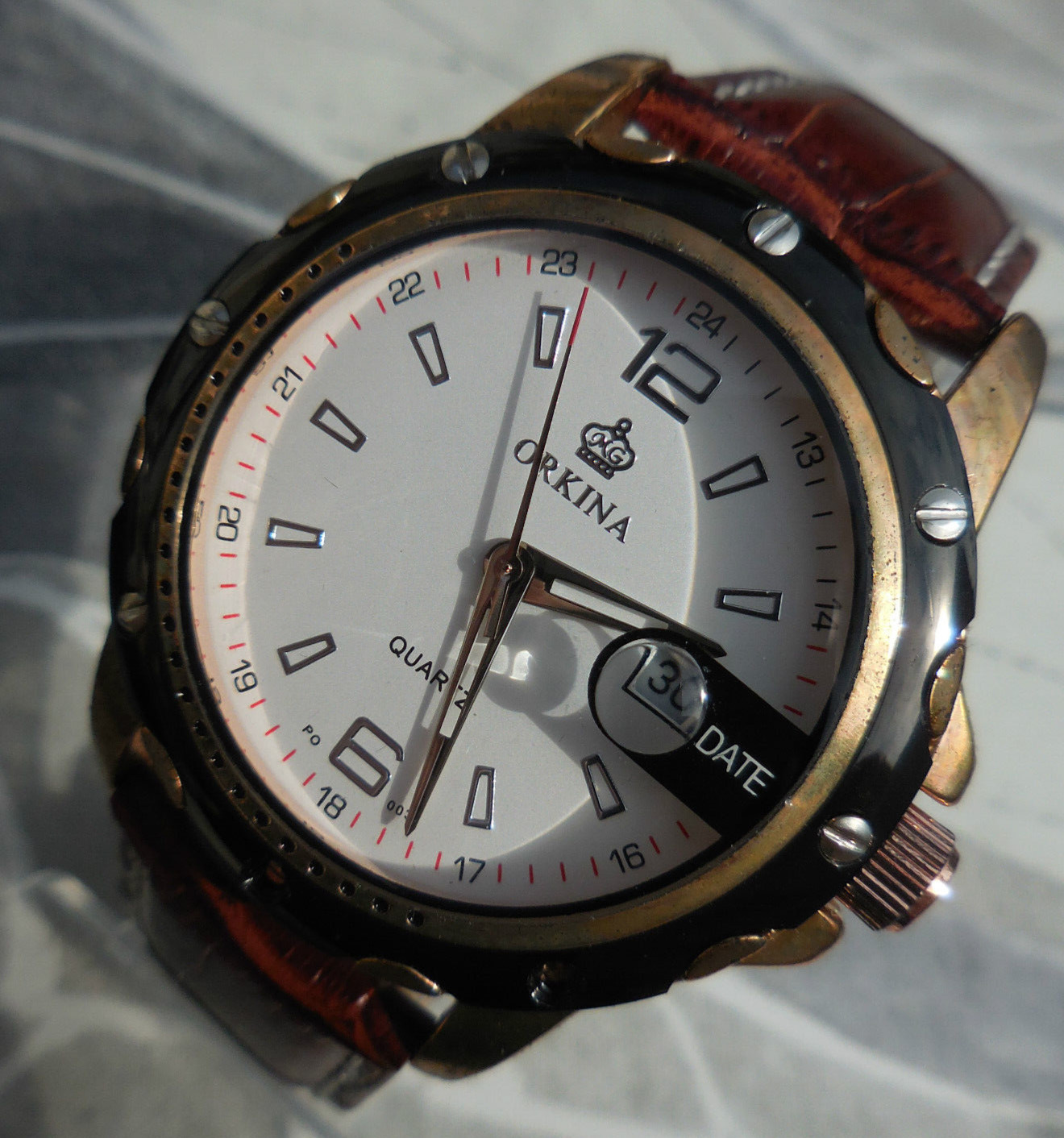 Montre ORKINA P0003 Homme Jolie Finition Idée Cadeau Horlogerie TBEG