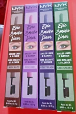 NYX Professional Makeup Epic Smoke Liner sage sparks, violet flash, rose, set 4