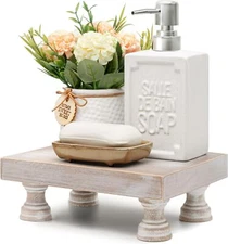 EOSAHR Farmhouse Riser for Room Decor : Decorative Pedestal Stand For Natural 