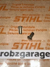 GENUINE STIHL CHAINSAW MODEL NAME TAG BADGE RIVET 3X6 (QTY 2) 0000-974-1000 -B65